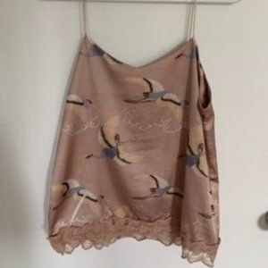 Silk tank top (size small)
